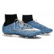 Neuf Chaussures 2015 Nike Mercurial Superfly 4 FG Safari Bleu Blanc