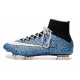 Neuf Chaussures 2015 Nike Mercurial Superfly 4 FG Safari Bleu Blanc