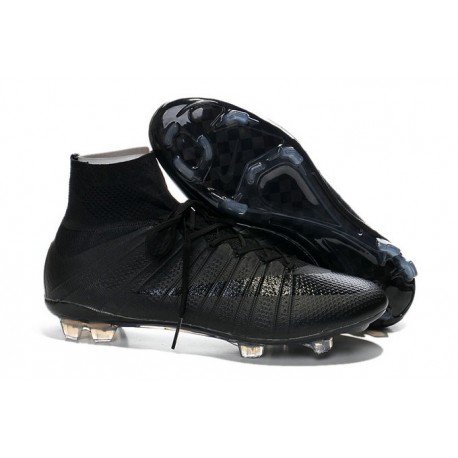 Neuf Chaussures 2015 Nike Mercurial Superfly 4 FG Tout Noir