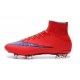 Chaussure de Football Nouvel 2015 Nike Mercurial Superfly FG ACC Rouge Vif Violet Persan Noir