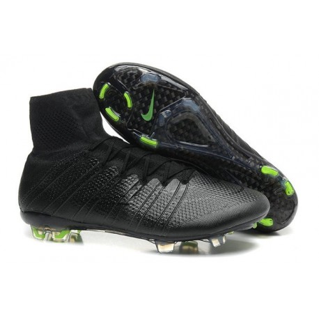 Chaussure de Football Nouvel 2015 Nike Mercurial Superfly FG ACC Noir Volt