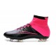 Chaussure de Football Nouvel 2015 Cuir Nike Mercurial Superfly FG ACC Noir Hyper Rose