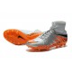 Crampon de Foot 2015 Neymar Nike Hypervenom 2 FG Gris Orange Noir