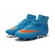 Chaussure de Football Nouvel 2015 Nike Mercurial Superfly FG ACC Bleu Orange