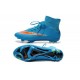 Chaussure de Football Nouvel 2015 Nike Mercurial Superfly FG ACC Bleu Orange