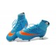 Chaussure de Football Nouvel 2015 Nike Mercurial Superfly FG ACC Bleu Orange