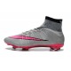 Chaussure de Football Nouvel 2015 Nike Mercurial Superfly FG ACC Gris Loup Hyper Rose