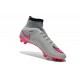 Chaussure de Football Nouvel 2015 Nike Mercurial Superfly FG ACC Gris Loup Hyper Rose