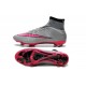 Chaussure de Football Nouvel 2015 Nike Mercurial Superfly FG ACC Gris Loup Hyper Rose