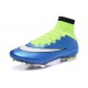 Nouveau Crampons 2015 Nike Mercurial Superfly FG ACC Bleu Lagon Blanc Volt