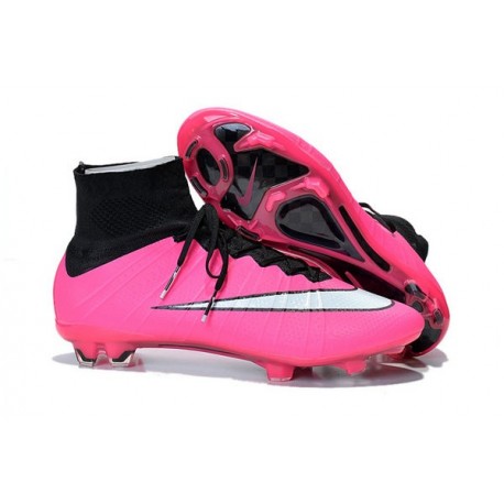 Nouveau Crampons 2015 Nike Mercurial Superfly FG ACC Rose Blanc Noir