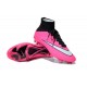 Nouveau Crampons 2015 Nike Mercurial Superfly FG ACC Rose Blanc Noir