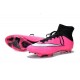 Nouveau Crampons 2015 Nike Mercurial Superfly FG ACC Rose Blanc Noir