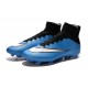 Nouveau Crampons 2015 Nike Mercurial Superfly FG ACC Bleu Blanc Noir