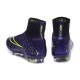 Nouveau Crampons 2015 Nike Mercurial Superfly FG ACC Power Clash Cuir Violet Vert