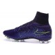 Nouveau Crampons 2015 Nike Mercurial Superfly FG ACC Power Clash Cuir Violet Vert