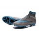 Nike Chaussures Nouvelle Mercurial Superfly FG Homme Gris Bleu