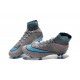 Nike Chaussures Nouvelle Mercurial Superfly FG Homme Gris Bleu