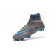 Nike Chaussures Nouvelle Mercurial Superfly FG Homme Gris Bleu