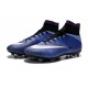 Crampons Nouveaux Football Nike Mercurial Superfly 4 FG Violet Blanc Noir