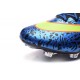 Crampons Nouveaux Football Nike Mercurial Superfly 4 FG Bleu Jaune Noir