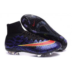 Crampons Nouveaux Football Nike Mercurial Superfly 4 FG Violet Rouge