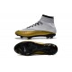 Crampons Nouveaux Football Nike Mercurial Superfly CR7 FG Blanc Or