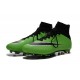 Crampons Nouveaux Football Nike Mercurial Superfly 4 FG Vert Noir