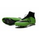 Crampons Nouveaux Football Nike Mercurial Superfly 4 FG Vert Noir