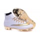 Cristiano Ronaldo Chaussure Nike Mercurial Superfly Iv FG Blanc Or