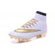 Cristiano Ronaldo Chaussure Nike Mercurial Superfly Iv FG Blanc Or