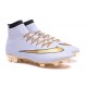 Cristiano Ronaldo Chaussure Nike Mercurial Superfly Iv FG Blanc Or