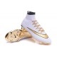 Cristiano Ronaldo Chaussure Nike Mercurial Superfly Iv FG Blanc Or