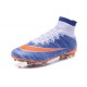 Cristiano Ronaldo Chaussure Nike Mercurial Superfly Iv FG Bleu Orange