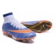 Cristiano Ronaldo Chaussure Nike Mercurial Superfly Iv FG Bleu Orange