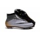 Cristiano Ronaldo Chaussure Nike Mercurial Superfly Iv FG Argent Noir Orange