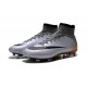 Cristiano Ronaldo Chaussure Nike Mercurial Superfly Iv FG Argent Noir Orange