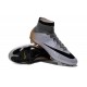 Cristiano Ronaldo Chaussure Nike Mercurial Superfly Iv FG Argent Noir Orange