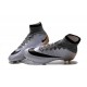 Cristiano Ronaldo Chaussure Nike Mercurial Superfly Iv FG Argent Noir Orange