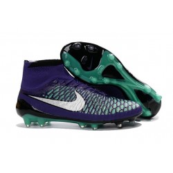 Crampons de Foot Neuf 2016 Nike Magista Obra FG Violet Blanc Vert