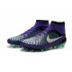 Crampons de Foot Neuf 2016 Nike Magista Obra FG Violet Blanc Vert