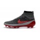 Crampons de Foot Neuf 2016 Nike Magista Obra FG Gris Rouge