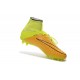 Crampon de Foot 2016 Nouvelle Nike Hypervenom Phantom II FG Cuir Canvas Volt Noir