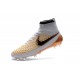 Crampons de Foot Neuf 2016 Nike Magista Obra FG Blanc Or