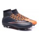 Cristiano Ronaldo Chaussure Nike Mercurial Superfly Iv FG Noir Orange