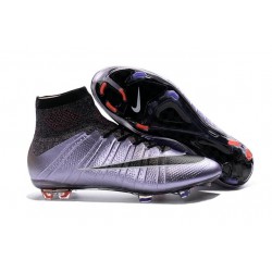 Cristiano Ronaldo Chaussure Nike Mercurial Superfly Iv FG Lilas Mangue Noir