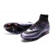 Cristiano Ronaldo Chaussure Nike Mercurial Superfly Iv FG Lilas Mangue Noir