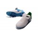 Crampons de Foot 2016 Nike Tiempo Legend VI FG Homme Blanc Bleu