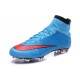 Nouvelles 2016 Crampon Nike Mercurial Superfly FG Bleu Rouge