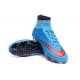 Nouvelles 2016 Crampon Nike Mercurial Superfly FG Bleu Rouge